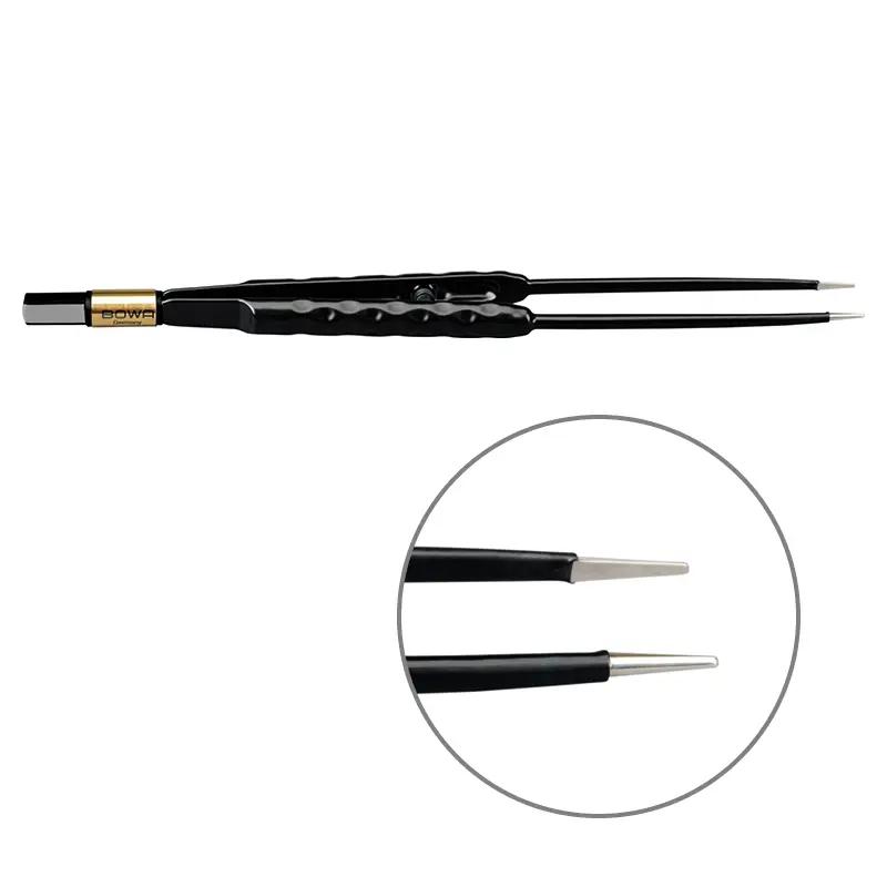 Біполярний пінцет, антипригарний, округла рукоятка, прямий, 200 мм, 1 мм. BOWA-electronic GmbH & Co. KG